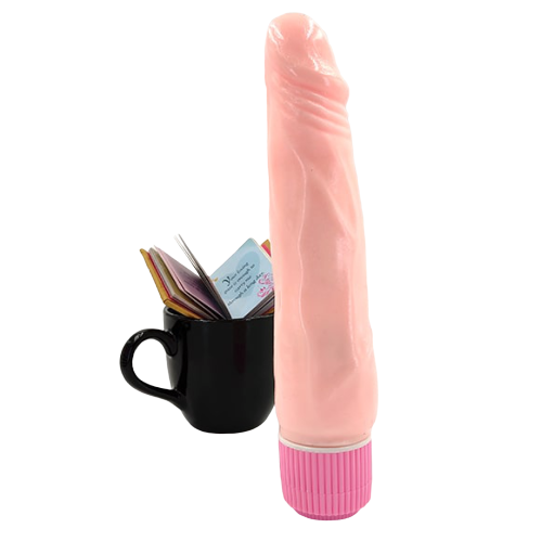 9 Inches Pink Cap Stud Vibrator