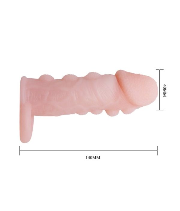 Brave Man Silicone Thick Penis Sleeve- Skin