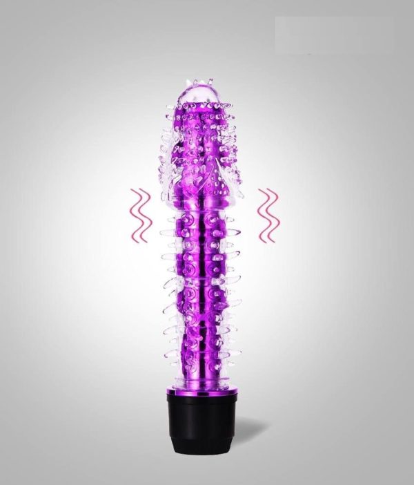 Crystal G-Spot Single Massager With Barbed For Female