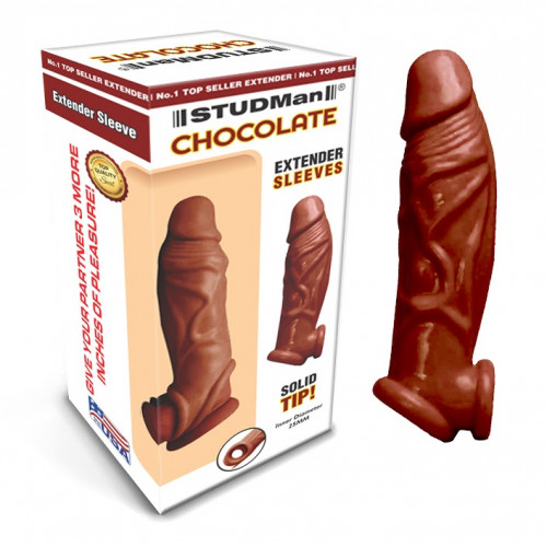 Chocolate Studman Reusable Penis Silicon Sleeve