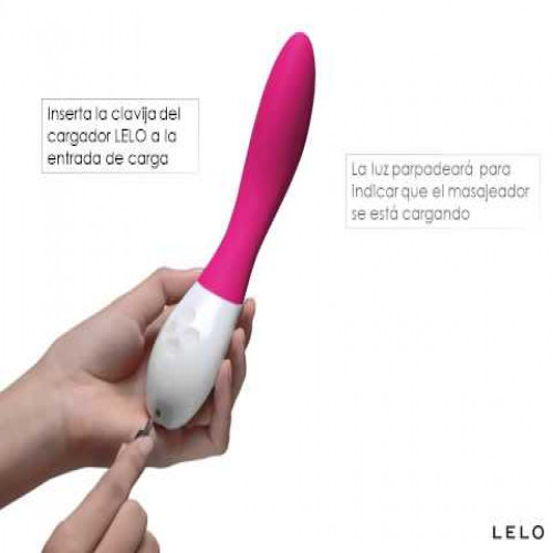 Curved mid size vibrator for women