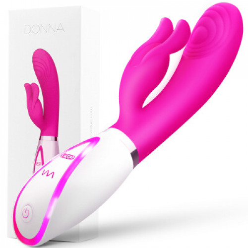 Donna Multi Speed Crystal Silicone Rabbit Vibrator Sex Toy