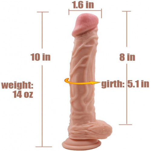 MY Dildo 10inch Long Silicone cock