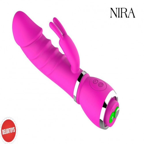 Nira Silicone Rabbit Vibrator with Dual Vibration