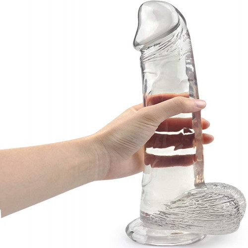 Realistic Clear Dildo With Suction Cup