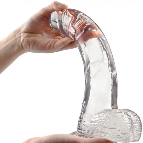 Realistic Clear Dildo With Suction Cup
