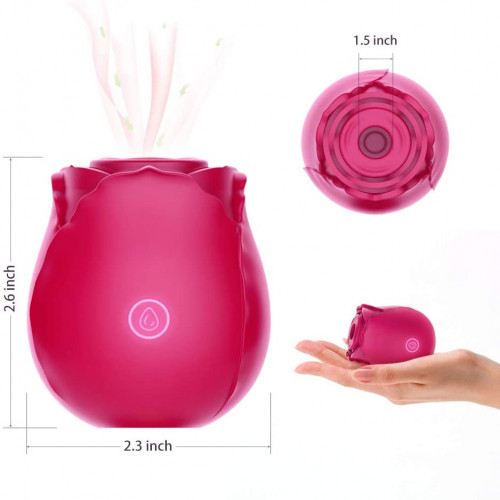 Rose Sucking Vibrator for Women with 7 Intense Suction, Clit Sucker Nipple Stimulator Sex Toy