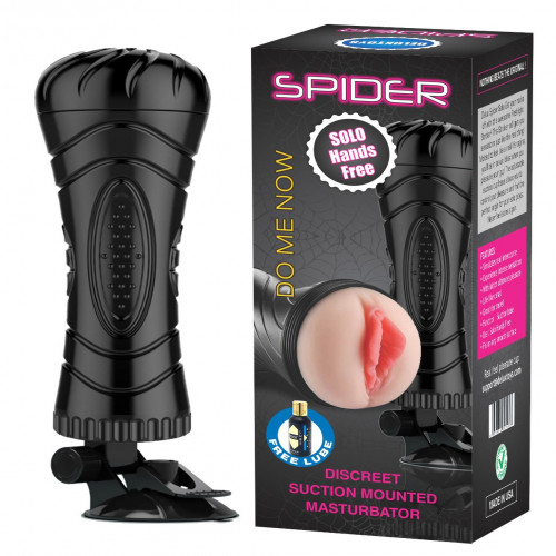 Spider HandsFree Wall Mounted Silicon Fleshlight sex Toy for Men