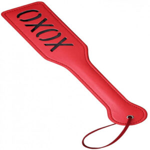 XOXO Spanking Paddle for Adult Sex Play, 12.8inch Total Length Faux Leather Paddle