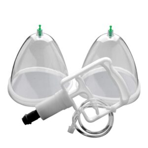 BIG B2-BREAST ENLARGEMENT PUMP DOUBLE CUP WITH MANUAL SUCTION