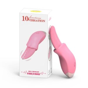 10 Speeds Realistic Licking Tongue Vibrators for Women