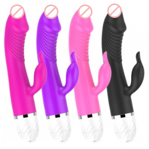 111 USB Rechargeable Waterproof Rabbit Vibrator For Women