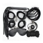 Bondage Kit Couple Fun- 7 Pieces Set (Black)