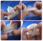 Dotted Washable Re-usable Silicon Crystal Condom - Image 2
