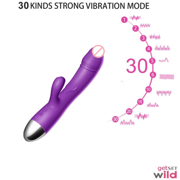 30 Frequency G Spot and Clitoral Stimulation Rabbit Vibrator