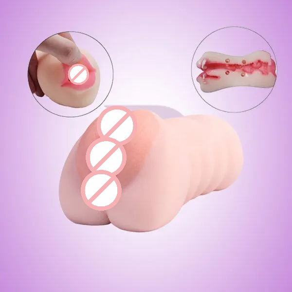 3D 2 in 1 Realistic Pocket Pussy Mens Masturbator