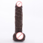 8 Inch Realistic Chocolate Colour Dildo With Suction Cup
