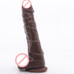 8 Inch Realistic Chocolate Colour Dildo With Suction Cup