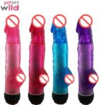 Adam 8 Inch G-Spot Jelly Dildo Stud Vibrator - Image 3