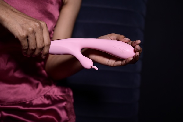 Ava Rechargeable Silicone Rabbit Vibrator - Pink