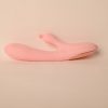 Ava Rechargeable Silicone Rabbit Vibrator - Pink