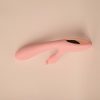 Ava Rechargeable Silicone Rabbit Vibrator - Pink