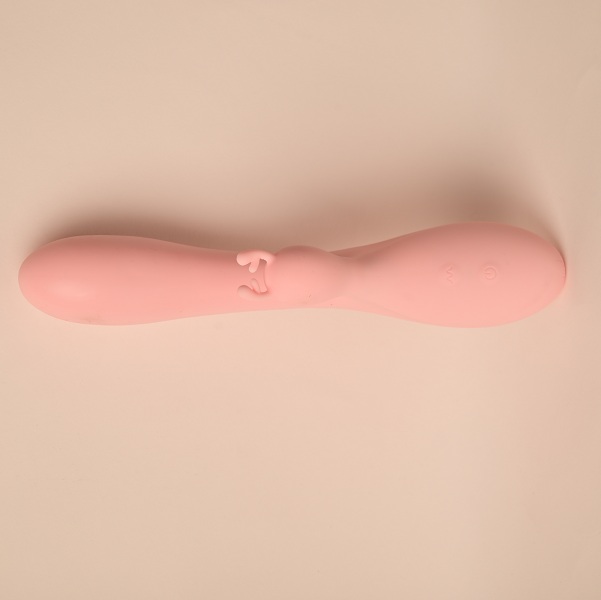 Ava Rechargeable Silicone Rabbit Vibrator - Pink