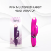 Ava Rechargeable Silicone Rabbit Vibrator - Pink