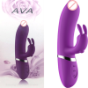 Ava Rechargeable Silicone Rabbit Vibrator - Pink