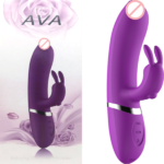 Ava Rechargeable Silicone Rabbit Vibrator - Pink