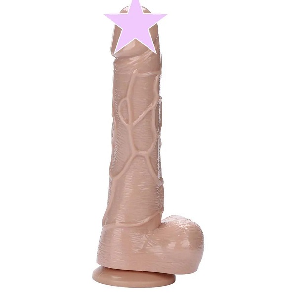 8 Inch Big Boy Real Silicon Dildo With Suction Cup For Beginners