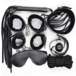 Bondage 7PC Handcuffs, Ankles, Wrists Kit - Cuffs Under Bed Restraints Adjustable Straps - - Image 2