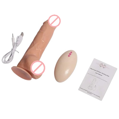 Big Detective Wireless Remote Control Vibrating Dildo With Suction Cup