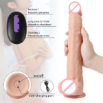 Big Shot Dancing And Thrusting Big massive Vibrating Dildo With Suction Cup