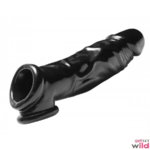 Black Colour Jumbo Penis Sleeve Extender - Image 5