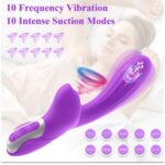 CAESAR Silicone Rabbit Vibrator For Women With Tongue Suction