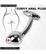 CURVY Stainless Smooth Steel Anal Plug For Unisex - Image 5