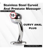 CURVY Stainless Smooth Steel Anal Plug For Unisex - Image 4