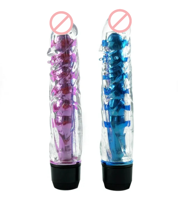 Crystal G-Spot Single Massager Vibrator With Barbed For Female