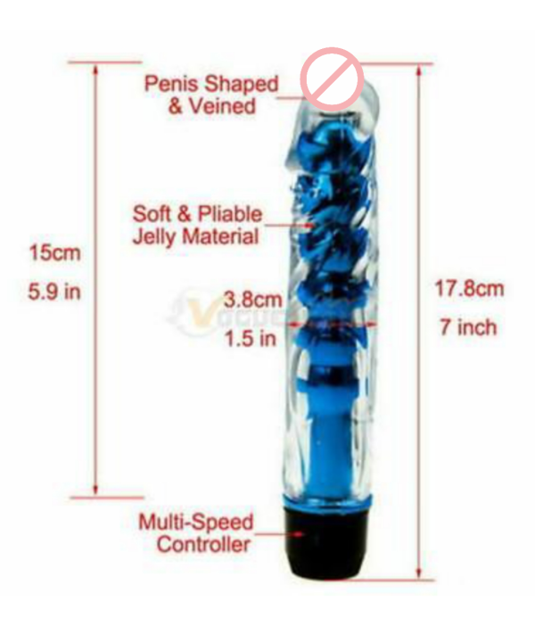 Crystal G-Spot Single Massager Vibrator With Barbed For Female