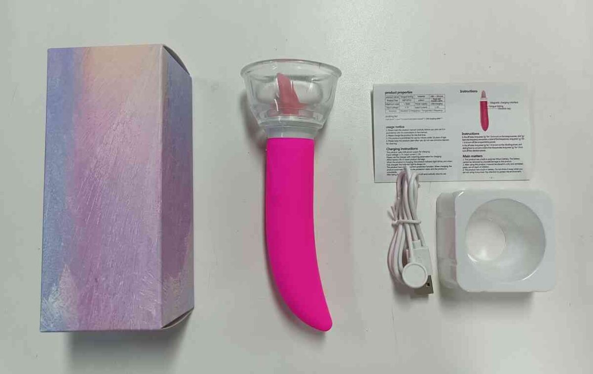 3 in 1 Licking, Sucking and Clitoral Stimulating Vibrator for Women - Image 3