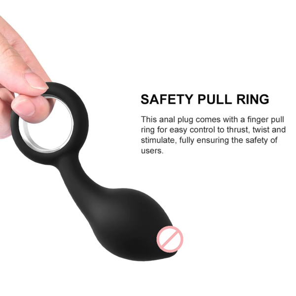 Deep Bummer Vibrating Plug With Pull Ring
