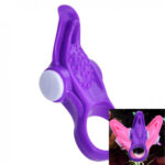Delay Vibrating Penis Ring With Tongue - Image 2