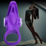 Delay Vibrating Penis Ring With Tongue - Image 6