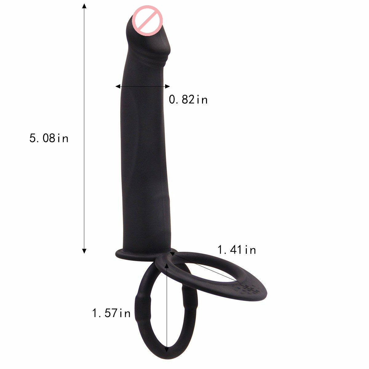 Double O Fun Black Anal Vibrator