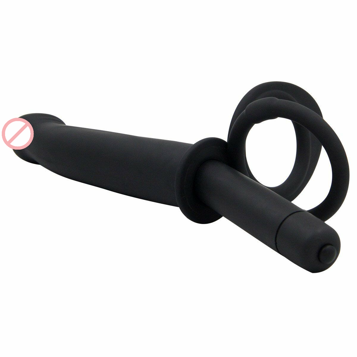 Double O Fun Black Anal Vibrator