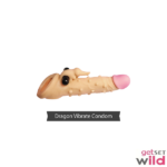 Dragon Silicone Washable Condom Reusable Penis Sleeve With Vibrator - Image 5