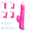 Dual 12 Function Rabbit Vibrator With Stretch And Intelligent Heating