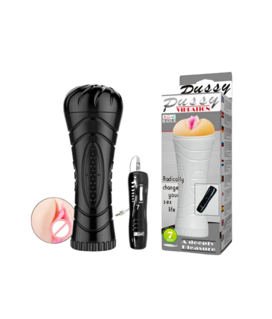 Fleshlight 7 Modes Vibrating Pussy Masturbator1a Fleshlight Vibrating Pussy Masturbator With Remote Control