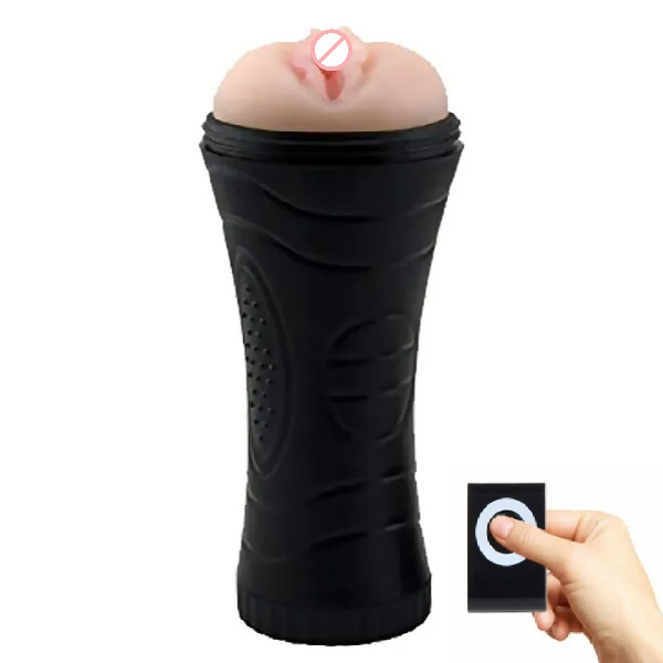 Fleshy Vibrating Remote Controlled Masturbator